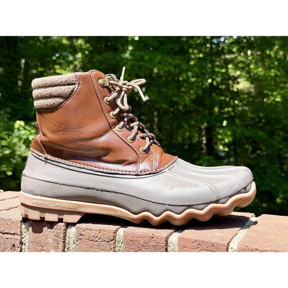 Sperry Avenue Men\'s Duck Boots Size 11 M Brown/Grey Waterproof Worn Twice! main image 8